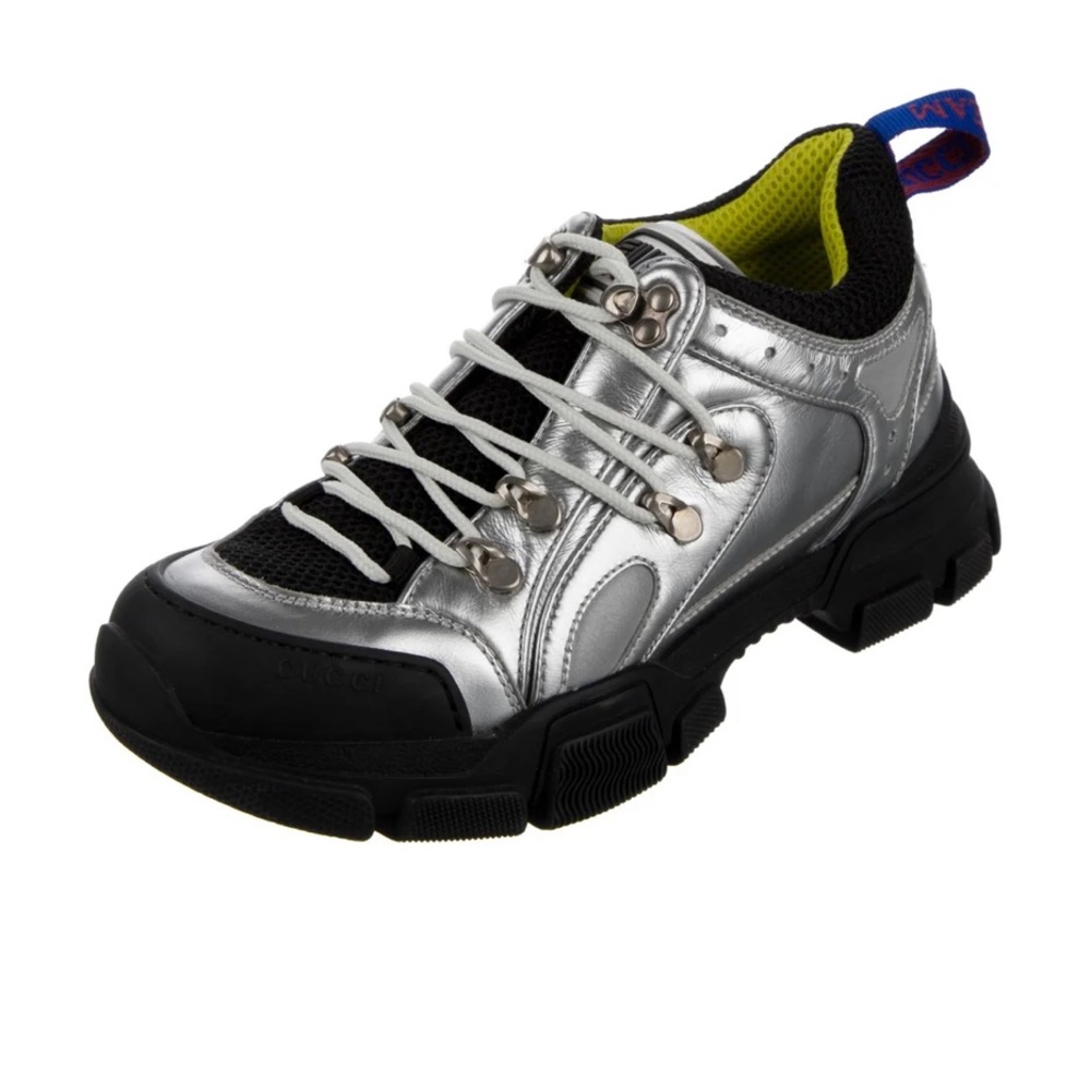 Gucci x SEGA Flashtrek Metallic Silver  Sneakers